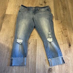 Torrid Premium Boyfriend DistressedJean Size 10 with stretch.  NWOT
